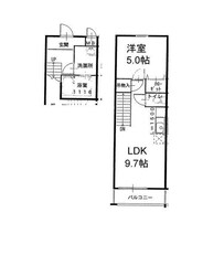 フジパレス谷町Ａ棟の物件間取画像